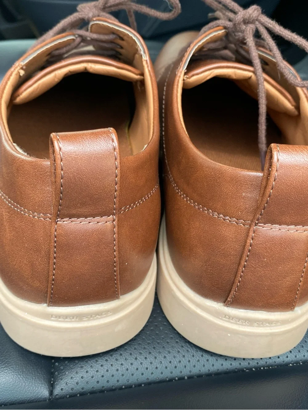 Deer Stags Men's Tan/Brown Derby Shoes